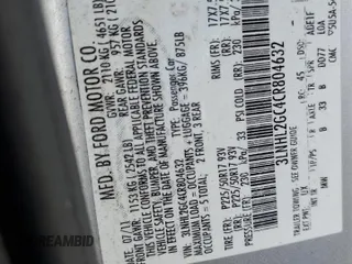 2012 Lincoln MKZ z VIN 3LNHL2GC4CR804632, wystawiony jako Copart lot #55783535 z przebiegiem 148 036 mil mil oraz Szkoda całkowita • Salvage title. Historia ofert i sprzedaży dostępna na DreamBid. Obrazek 12.