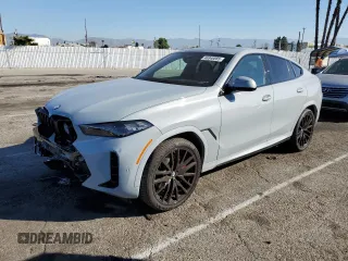 2025 BMW X6 xDrive40i with VIN 5UX33EX07S9Y53337, listed as a Copart auction lot 46340085 with 1,609 mi miles and Salvage Title. Bid and sale history available at carsss.com. Image 1.