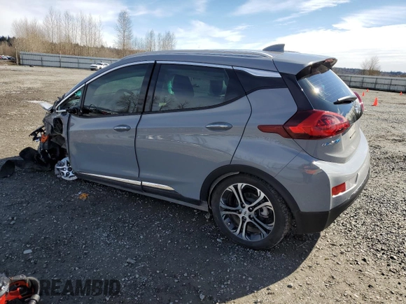 2020 Chevrolet Bolt EV Premier z VIN 1G1FZ6S07L4119587, wystawiony jako Copart lot #50548155 z przebiegiem 21 136 mil mil oraz Szkody całkowita. Historia ofert i sprzedaży dostępna na DreamBid. Obrazek 2.