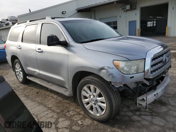 2010 Toyota Sequoia Ltd with VIN 5TDJY5G15AS027573, listed as a Copart auction lot 43267445 with 210,390 mi miles and Salvage Title. Bid and sale history available at carsss.com. Image 4.