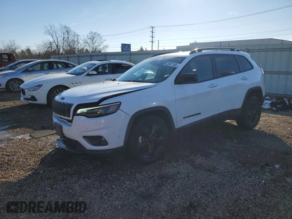 2023 Jeep Cherokee Altitude Lux with VIN 1C4PJMMB6PD103747, listed as a Copart auction lot 42907105 with 8,360 mi miles and Salvage Title. Bid and sale history available at carsss.com. Image 1.