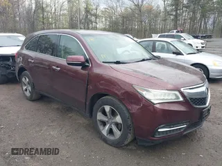 2016 Acura MDX with VIN 5FRYD4H2XGB037376, listed as a IAAI auction lot 42029932 with 139,055 mi miles. Bid and sale history available at carsss.com. Image 1.