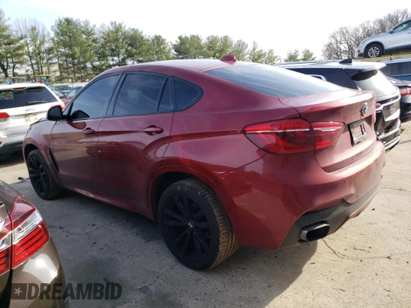2017 BMW X6 xDrive35i with VIN 5UXKU2C33H0U29884, listed as a Copart auction lot 46465493 with 85,652 mi miles. Bid and sale history available at carsss.com. Image 2.