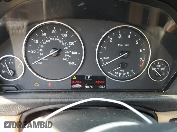 2014 BMW 3 Series 328i with VIN WBA3A5G53ENP28198, listed as a Copart auction lot 52808975 with 70,474 mi miles and Non Repairable. Bid and sale history available at DreamBid. Image 9.