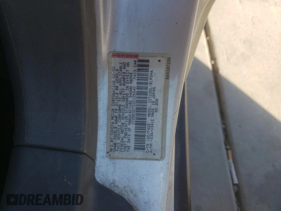2002 Toyota Celica GT with VIN JTDDR32T220128940, listed as a Copart auction lot 73731814 with 0 mi miles and Salvage Title. Bid and sale history available at carsss.com. Image 14.