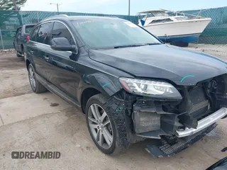 2015 Audi Q7 Premium Plus with VIN WA1LGAFE6FD013994, listed as a IAAI auction lot 42029953 with 124,148 mi miles and . Bid and sale history available at DreamBid. Image 1.