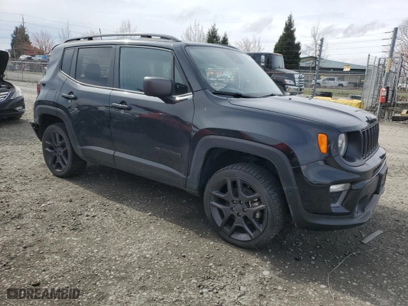 2021 Jeep Renegade Latitude with VIN ZACNJDB16MPN32544, listed as a Copart auction lot 48379275 with 16,576 mi miles and Salvage Title. Bid and sale history available at carsss.com. Image 4.
