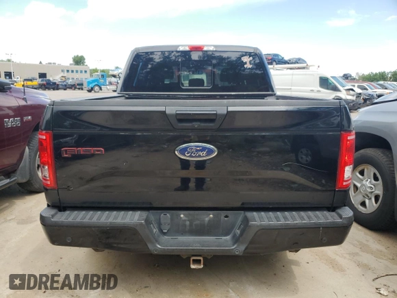 2017 Ford F-150 XL with VIN 1FTEW1EG2HFB10265, listed as a Copart auction lot 59594285 with 125,606 mi miles and Salvage title. Bid and sale history available at DreamBid. Image 6.