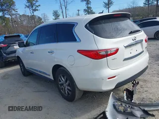 2013 Infiniti JX35 with VIN 5N1AL0MN5DC340830, listed as a IAAI auction lot 41643712 with 137,392 mi miles and . Bid and sale history available at DreamBid. Image 3.