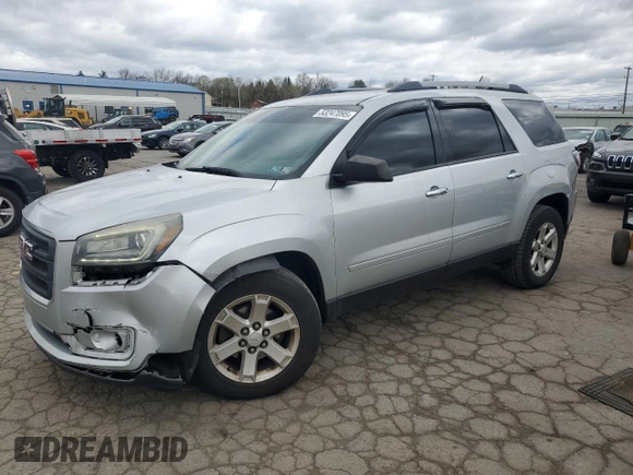 2014 GMC Acadia SLE with VIN 1GKKVNED1EJ332506, listed as a Copart auction lot 53247095 with 106,261 mi miles and Salvage title. Bid and sale history available at DreamBid. Image 1.