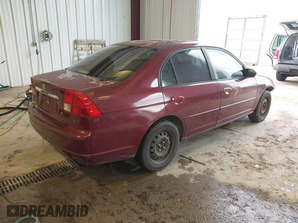 2003 Honda Civic LX with VIN 2HGES16513H609589, listed as a IAAI auction lot 42188876 with Not Provided miles and . Bid and sale history available at DreamBid. Image 4.