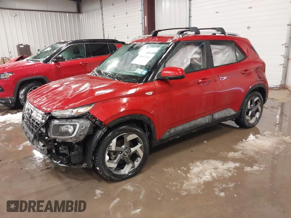 2022 Hyundai Venue SEL with VIN KMHRC8A30NU152183, listed as a IAAI auction lot 41607165 with 22,943 mi miles and . Bid and sale history available at DreamBid. Image 2.