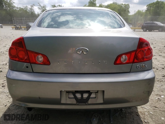 2006 Infiniti G35 with VIN JNKCV51F86M617385, listed as a Copart auction lot 54049075 with 195,894 mi miles and Salvage Title. Bid and sale history available at DreamBid. Image 6.