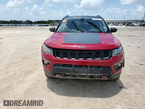 2020 Jeep Compass Trailhawk with VIN 3C4NJDDB5LT177298, listed as a Copart auction lot 61922045 with 108,619 mi miles and Salvage title. Bid and sale history available at DreamBid. Image 14.