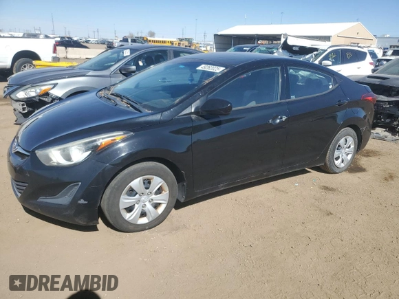 2016 Hyundai Elantra SE with VIN 5NPDH4AE2GH711918, listed as a Copart auction lot 49262025 with 158,651 mi miles and Clean title. Bid and sale history available at DreamBid. Image 1.
