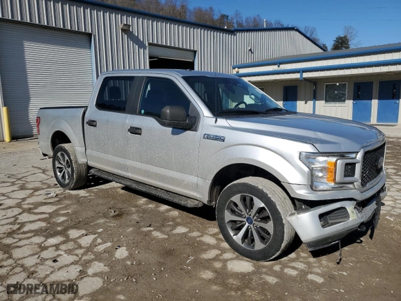2019 Ford F-150 XL with VIN 1FTEW1EP9KFC93977, listed as a Copart auction lot 46858035 with 73,972 mi miles and Salvage Title. Bid and sale history available at carsss.com. Image 4.