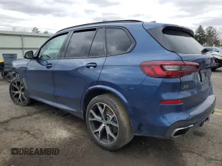2021 BMW X5 M50i with VIN 5UXJU4C03M9E52555, listed as a Copart auction lot 48171365 with 64,731 mi miles and Salvage Title. Bid and sale history available at carsss.com. Image 2.