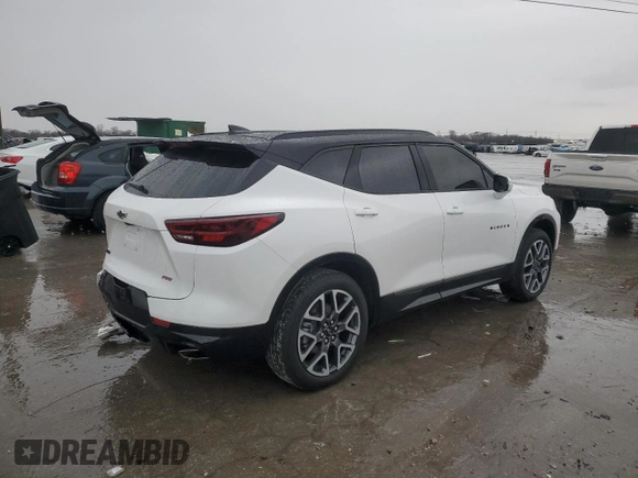 2025 Chevrolet Blazer RS with VIN 3GNKBERS0SS101529, listed as a Copart auction lot 85469464 with 8,093 mi miles and Salvage title. Bid and sale history available at DreamBid. Image 3.
