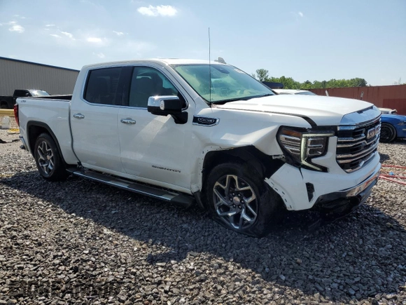 2024 GMC Sierra 1500 SLT with VIN 3GTUUDED3RG344150, listed as a Copart auction lot 56989275 with 15,315 mi miles and Salvage title. Bid and sale history available at DreamBid. Image 4.