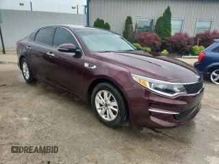 2016 Kia Optima LX with VIN 5XXGT4L31GG024108, listed as a Copart auction lot 60695765 with 92,417 mi miles and Salvage title. Bid and sale history available at DreamBid. Image 4.