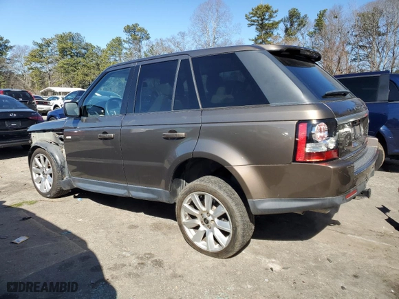 2012 Land Rover Range Rover Sport HSE LUX with VIN SALSK2D44CA725751, listed as a Copart auction lot 46399055 with 166,386 mi miles and Non Repairable. Bid and sale history available at carsss.com. Image 2.