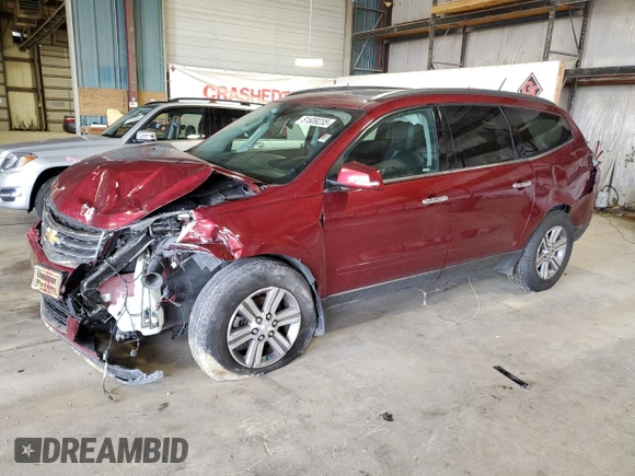 2015 Chevrolet Traverse LT z VIN 1GNKVHKD9FJ335101, wystawiony jako Copart lot #51689235 z przebiegiem 169 152 mil mil oraz Szkoda całkowita • Salvage title. Historia ofert i sprzedaży dostępna na DreamBid. Obrazek 1.