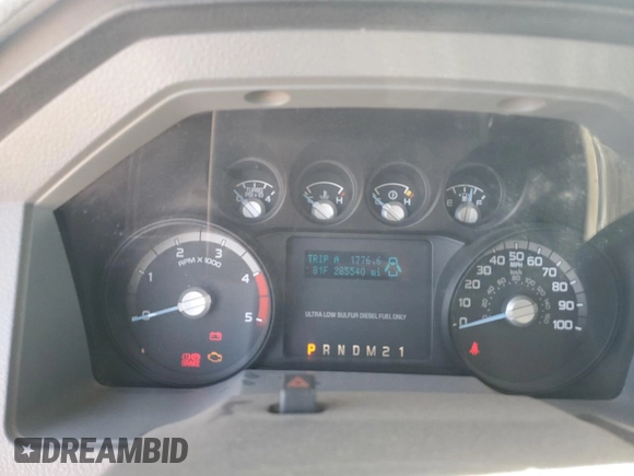 2011 Ford F-350 Platinum with VIN 1FT7W3BT5BEC87279, listed as a Copart auction lot 52990815 with 285,540 mi miles and Salvage title. Bid and sale history available at DreamBid. Image 9.