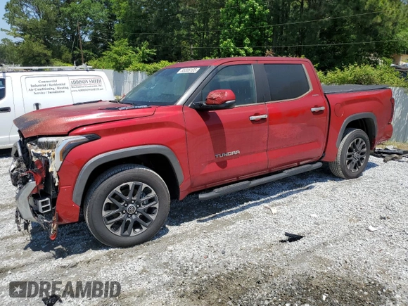 2024 Toyota Tundra Limited Hybrid with VIN 5TFJC5AB5RX003845, listed as a Copart auction lot 55306105 with 8,905 mi miles and Salvage title. Bid and sale history available at DreamBid. Image 1.
