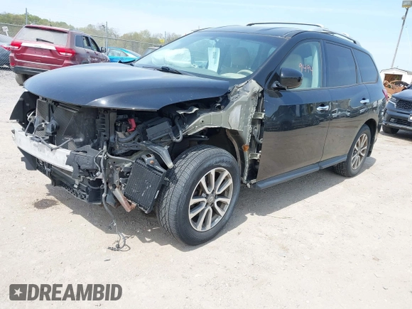 2014 Nissan Pathfinder Platinum with VIN 5N1AR2MM2EC687146, listed as a IAAI auction lot 42079494 with 84,809 mi miles and . Bid and sale history available at carsss.com. Image 2.