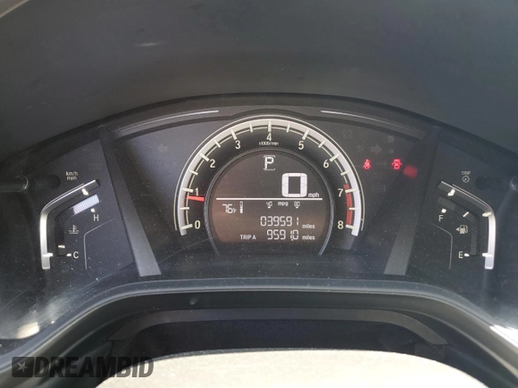 2017 Honda CR-V LX with VIN 5J6RW6H33HL007987, listed as a Copart auction lot 54141845 with 39,591 mi miles and Salvage Title. Bid and sale history available at DreamBid. Image 9.