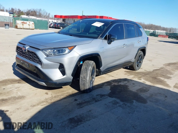 2021 Toyota RAV4 Hybrid XSE with VIN 4T3E6RFV7MU033736, listed as a IAAI auction lot 41640884 with 35,563 mi miles and . Bid and sale history available at DreamBid. Image 19.