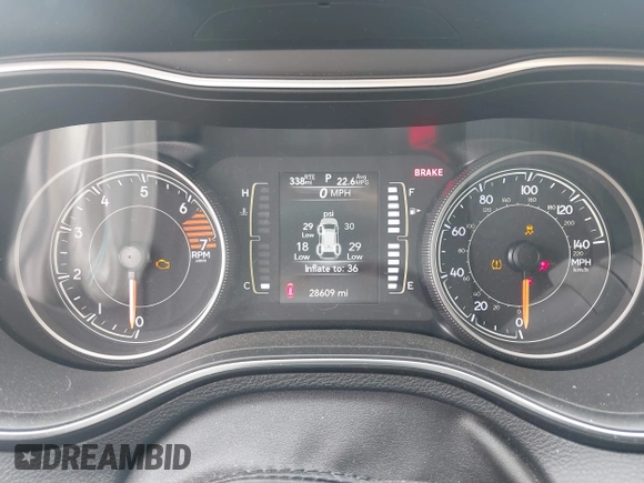 2020 Jeep Cherokee Latitude with VIN 1C4PJLCB8LD525508, listed as a IAAI auction lot 40972966 with 28,609 mi miles and . Bid and sale history available at DreamBid. Image 15.