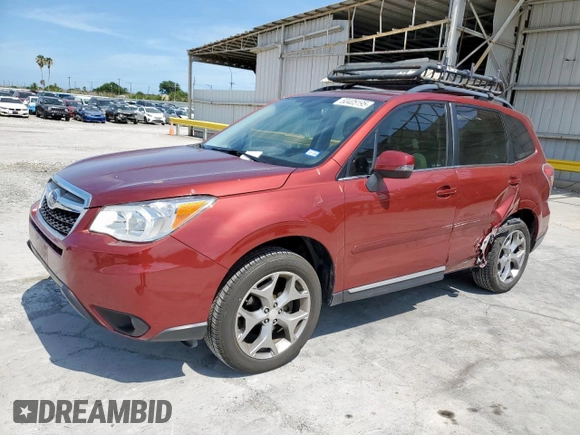 2016 Subaru Forester Touring z VIN JF2SJAXC7GH550028, wystawiony jako Copart lot #60405195 z przebiegiem 62 899 mil mil oraz Szkoda całkowita • Salvage title. Historia ofert i sprzedaży dostępna na DreamBid. Obrazek 1.