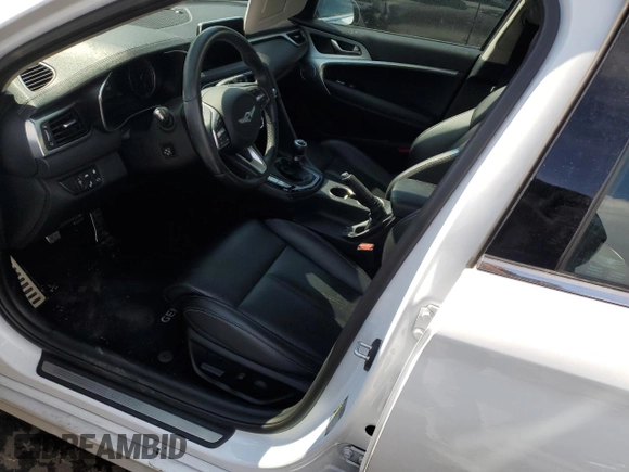 2019 Genesis G70 2.0T Sport with VIN KMTG24LA8KU032387, listed as a Copart auction lot 70257244 with 63,308 mi miles and Salvage Title. Bid and sale history available at carsss.com. Image 7.