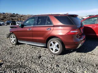 2014 Mercedes-Benz M 550 with VIN 4JGDA7DB3EA303533, listed as a Copart auction lot 89185595 with Not Provided miles and Salvage Title. Bid and sale history available at carsss.com. Image 2.