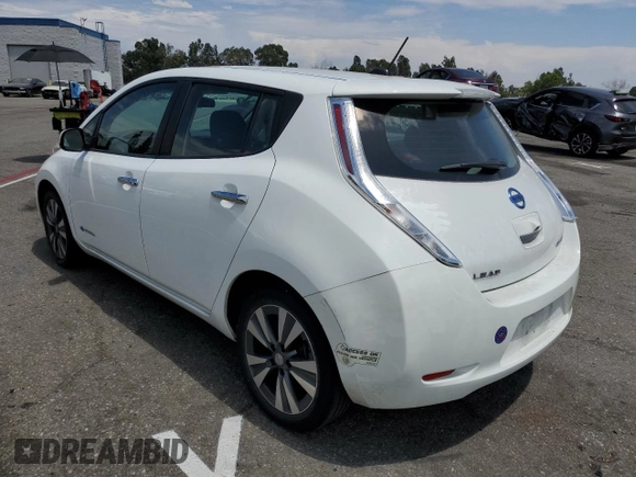 2015 Nissan LEAF SV with VIN 1N4AZ0CP6FC323839, listed as a Copart auction lot 62478103 with 59,069 mi miles. Bid and sale history available at carsss.com. Image 2.