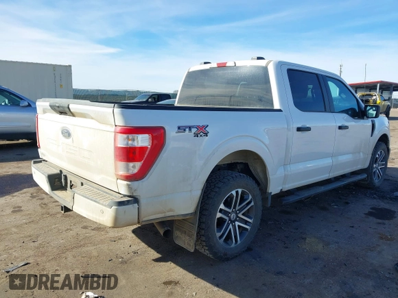2023 Ford F-150 XL with VIN 1FTFW1E5XPKE92229, listed as a IAAI auction lot 41686774 with 58,008 mi miles. Bid and sale history available at carsss.com. Image 4.