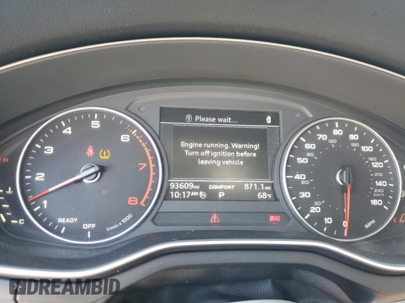 2017 Audi A4 Premium z VIN WAUGNAF40HN057360, wystawiony jako Copart lot #53871855 z przebiegiem 93 609 mil mil oraz Szkoda całkowita • Salvage title. Historia ofert i sprzedaży dostępna na DreamBid. Obrazek 9.