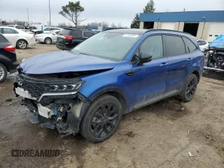 2023 Kia Sorento SX z VIN 5XYRK4LF7PG172345, wystawiony jako Copart lot #47766905 z przebiegiem 60 673 mil mil oraz Czysty tytuł • Clean title. Historia ofert i sprzedaży dostępna na DreamBid. Obrazek 1.