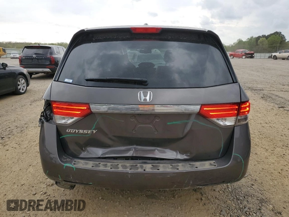 2016 Honda Odyssey EX-L with VIN 5FNRL5H66GB141610, listed as a Copart auction lot 51547135 with 76,542 mi miles and Clean Title. Bid and sale history available at DreamBid. Image 6.