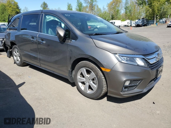 2018 Honda Odyssey EX-L z VIN 5FNRL6H71JB016424, wystawiony jako Copart lot #53859505 z przebiegiem 91 669 mil mil oraz Szkoda całkowita • Salvage title. Historia ofert i sprzedaży dostępna na DreamBid. Obrazek 4.