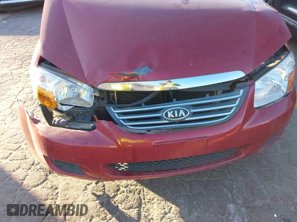2008 Kia Spectra EX with VIN KNAFE121685532856, listed as a IAAI auction lot 40996849 with 153,194 mi miles. Bid and sale history available at carsss.com. Image 6.