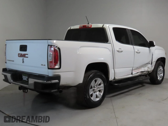 2017 GMC Canyon 2WD SLE with VIN 1GTG5CEN2H1142314, listed as a Copart auction lot 49845985 with 74,584 mi miles and Salvage Title. Bid and sale history available at carsss.com. Image 3.