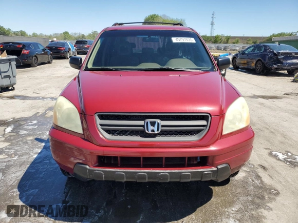 2005 Honda Pilot LX z VIN 2HKYF18115H559023, wystawiony jako Copart lot #49797835 z przebiegiem 206 339 mil mil oraz Szkoda całkowita • Salvage title. Historia ofert i sprzedaży dostępna na DreamBid. Obrazek 5.