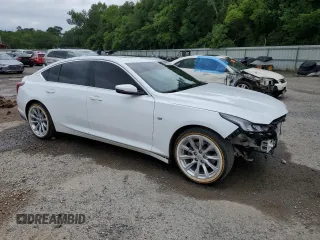 2020 Cadillac CT5 Luxury with VIN 1G6DW5RK7L0151829, listed as a Copart auction lot 58823325 with 78,054 mi miles and Salvage title. Bid and sale history available at DreamBid. Image 4.