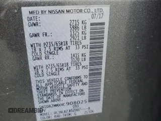 2017 Nissan Pathfinder SL с VIN 5N1DR2MMXHC908025, выставлен на аукционе Copart как лот 65719715 с пробегом 147 897 миль миль и Чистый • Clean title. История ставок и продаж доступна на DreamBid. Изображение 13.