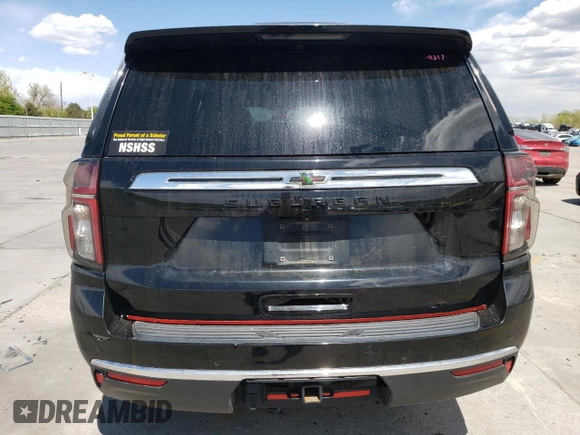 2021 Chevrolet Suburban LT z VIN 1GNSKCKD4MR362443, wystawiony jako Copart lot #55284375 z przebiegiem 153 049 mil mil oraz Szkoda całkowita • Salvage title. Historia ofert i sprzedaży dostępna na DreamBid. Obrazek 6.
