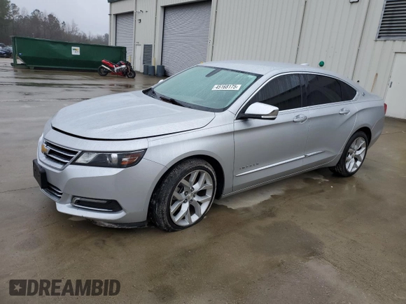 2018 Chevrolet Impala Premier with VIN 2G1125S39J9143113, listed as a Copart auction lot 45168175 with 119,035 mi miles and Salvage Title. Bid and sale history available at DreamBid. Image 1.