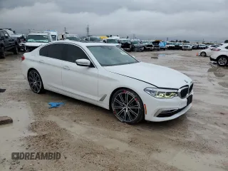 2017 BMW 5 Series 540i with VIN WBAJE5C37HG916165, listed as a Copart auction lot 45088915 with 100,563 mi miles and Salvage Title. Bid and sale history available at carsss.com. Image 4.