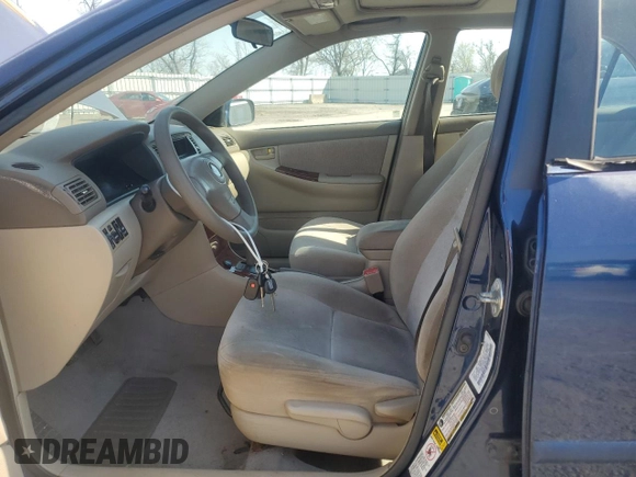 2005 Toyota Corolla CE with VIN 1NXBR30E65Z343807, listed as a Copart auction lot 53950965 with 95,260 mi miles and Clean Title. Bid and sale history available at DreamBid. Image 7.